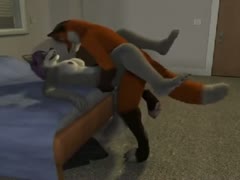 This hardcore animation xxx episode features bestiality sex between a large brute and lewd fox